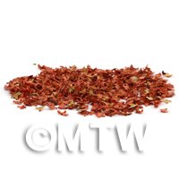 Dolls House Miniature Leaves - Red Autumn Mix