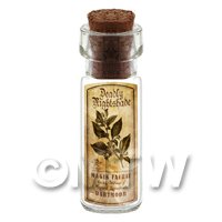 Dolls House Apothecary Nightshade Herb Short Sepia Label And Bottle