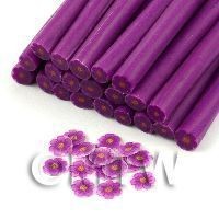 Handmade Purple And Mauve Flower Cane - Nail Art (11NC114)