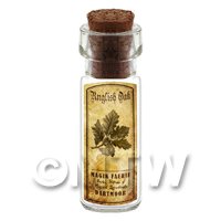 Dolls House Apothecary Englis Oak Herb Short Sepia Label And Bottle