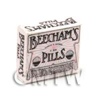 Dolls House Miniature Pink Victorian Beechams Pills Box