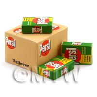 Dolls House Miniature Persil Shop Stock Box And 3 Loose Boxes