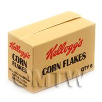 Dolls House Miniature Kellogs Corn Flakes Shop Stock Box