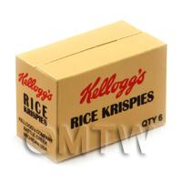 Dolls House Miniature Kellogs Rice Krispies Shop Stock Box