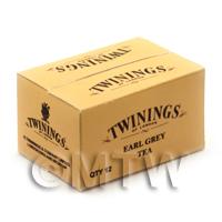 Dolls House Twinings Earl Grey Tea Shop Stock Box