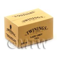 Dolls House Miniature Twinings Lady Grey Shop Stock Box