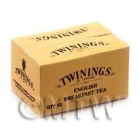 Dolls House Miniature Twinings English Tea Shop Stock Box