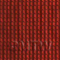 1/12th scale - Dolls House Miniature Red Roof Tile Cladding Paper