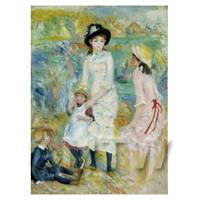 Pierre Auguste Renoir Painting Children Playing On The Seashore