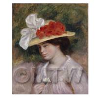 Pierre Auguste Renoir Painting Woman In A Flowered Hat 