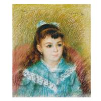 Pierre Auguste Renoir Painting Portrait Of A Young Girl 