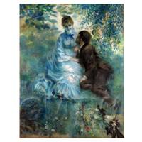 Pierre Auguste Renoir Painting The Lovers