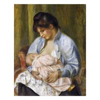 Pierre Auguste Renoir Painting A Woman Nursing A Child