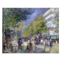 Pierre Auguste Renoir Painting The Grande Boulevards