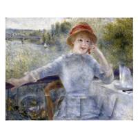 Pierre Auguste Renoir Painting Portrait of Alphonsine Fournaise