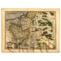Dolls House Miniature Old Map Of Poland From The Late 1500s