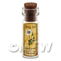 Dolls House Apothecary Poppy Seed Herb Short Colour Label And Bottle