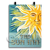Dolls House Miniature Pub / Tavern Sign - The Sun Inn