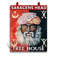 Dolls House Miniature Pub / Tavern Sign - Saracens Head