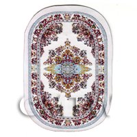 Dolls House Small Oval Victorian Carpet / Rug (vcso05)