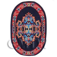 Dolls House Miniature Small Oval Victorian Carpet / Rug  (VCNSO03)