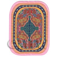Dolls House Art Deco Large Oval Carpet / Rug (ADNSO01)