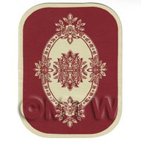 Dolls House Large Oval French Provincial Carpet / Rug (FPLOR1)