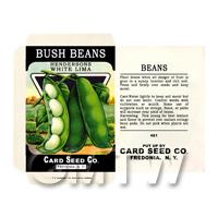 Dolls House Miniature Bush Beans Seed Packet (SP01)