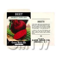 Detroit Beetroot Dolls House Miniature Seed Packet