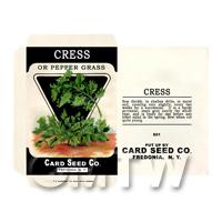 Cress Dolls House Miniature Seed Packet