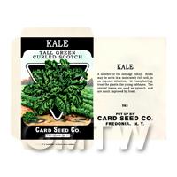 Curled Kale Dolls House Miniature Seed Packet 