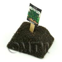 Dolls House Miniature Curled Kale Seed Packet With A Stick
