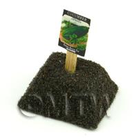Dolls House Miniature Cucumber Seed Packet With A Stick