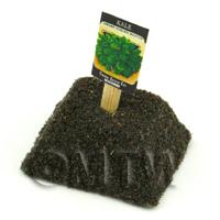 Dolls House Miniature Dwarf Kale Seed Packet With A Stick