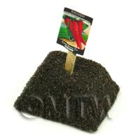 Dolls House Miniature Long Radish Seed Packet With A Stick