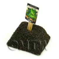 Dolls House Miniature Rapids Lettuce Seed Packet With A Stick