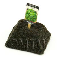 Dolls House Miniature Lattuga Lettuce Seed Packet With A Stick