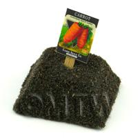 Dolls House Miniature Danvers Carrot Seed Packet With A Stick