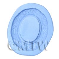 Dolls House Miniature Reusable Tiny Oval Frame Silicone Mould