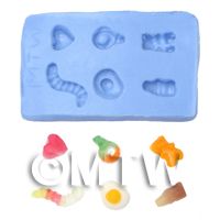 Dolls House Miniature Reusable Jelly Sweet Silicone Mould 2