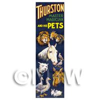 Dolls House Miniature Thurston Magic Poster - Master And His Pets