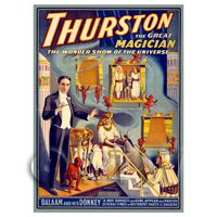 Dolls House Miniature Thurston Magic Poster - Balaam And His Donkey