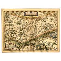Dolls House Miniature Old Map Of Transylvania From The Late 1500s
