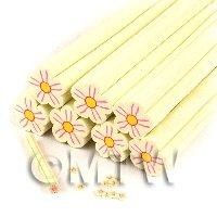 Unbaked Cream Flower Cane Nail Art And Jewellery UNC14