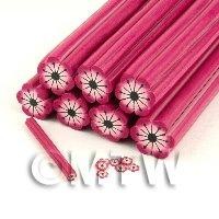 Unbaked Pink Flower Cane Nail Art And Jewellery UNC16