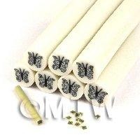 Unbaked Silver Moth Cane Nail Art And Jewellery UNC25