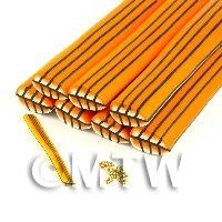 Unbaked Orange Leaf Cane Nail Art And Jewellery UNC32