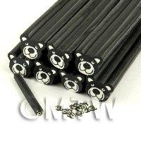 Unbaked Black Bear Cane Nail Art And Jewellery UNC39