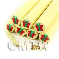 Unbaked Christmas Presents Cane Nail Art And Jewellery  UNC43