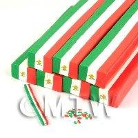 Unbaked Mexican Flag Cane Nail Art And Jewellery UNC75